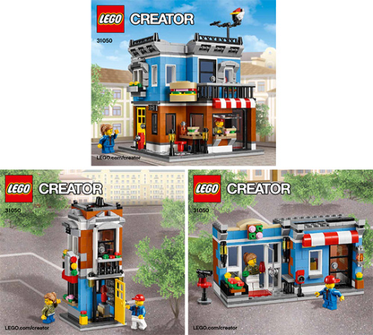 LEGO Creator Corner Deli Set #31050 Includes Minifigures and Instructions