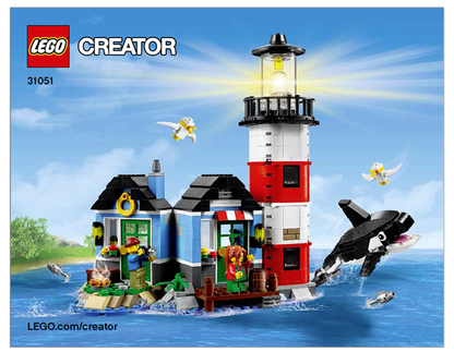 LEGO Creator Lighthouse Point Set #31051 Includes Minifigures and Instructions