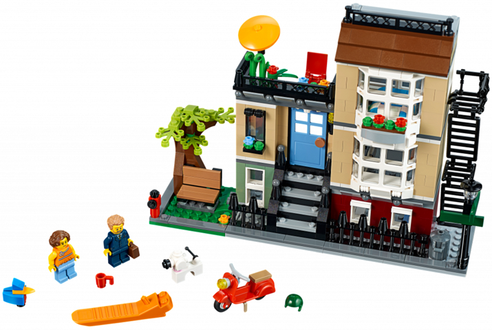 LEGO Creator Park Street Townhouse Set #31065 Includes Minifigures and Instructions