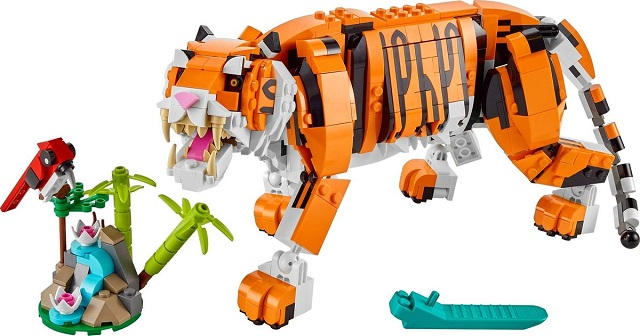 LEGO Creator Majestic Tiger Set #31129 Includes Instructions