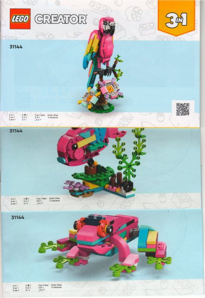 LEGO Creator Exotic Pink Parrot Set #31144 Includes Instructions