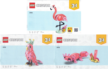 LEGO Creator Pink Flamingo Set #31170 Includes Instructions