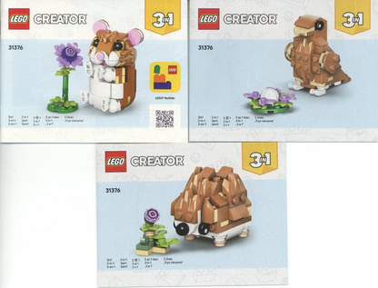 LEGO Creator Cute Hamster with a Flower Set #31376 Includes Instructions
