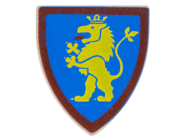 LEGO Castle Shield with Standing Lion Pattern