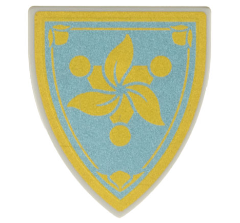 LEGO Shield With Flower Pattern from Elf Maiden Minifigure