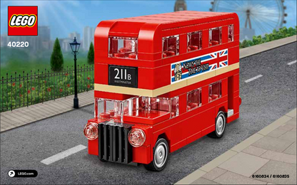 LEGO Creator Mini London Bus Set #40220 Includes Instructions