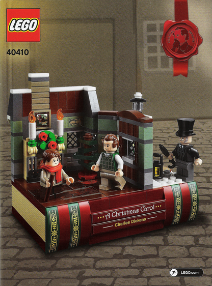 LEGO Christmas Charles Dickens Tribute Set #40410 Includes Instructions and Minifigure