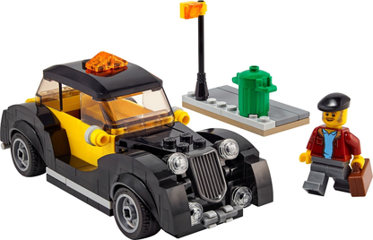 LEGO Icons Vintage Taxi Set #40532 Includes Instructions and Minifigure