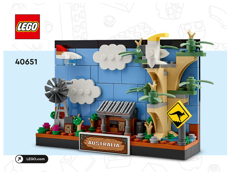 LEGO Creator Australia Postcard Set #40651 Includes Instructions