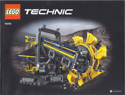LEGO Technic Bucket Wheel Excavator Set #42055 Pieces From Two Sets As Pictured