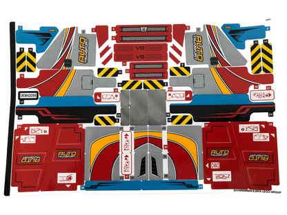 LEGO Technic Car Transporter - Set #42098 As Pictured with Instructions and Stickers