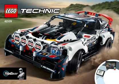LEGO Technic Top Gear Rally Car Set #42109 As Pictured - App Controlled