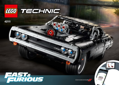 LEGO Technic Fast and Furious Dom's Dodge Charger Set #42111 - As Pictured