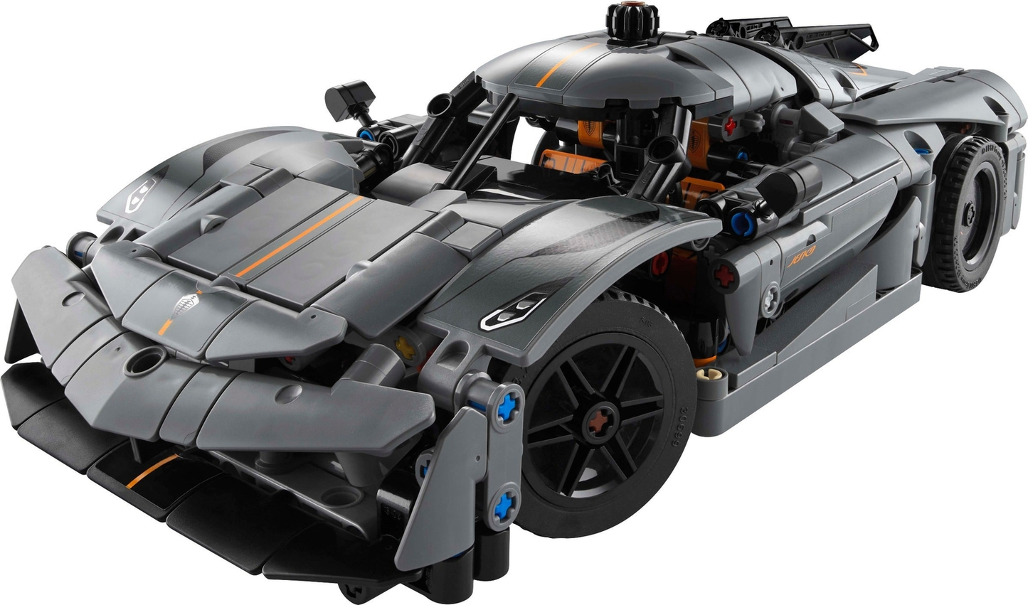 LEGO Technic Koenigsegg Jesko Absolut Gray Hypercar Set #42173 BRAND NEW Pieces and Instructions