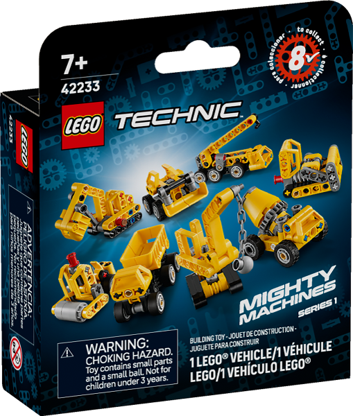 LEGO Mighty Machines, Series 1 (Random Set of 1 Vehicle) #42233  BRAND NEW IN PACKET