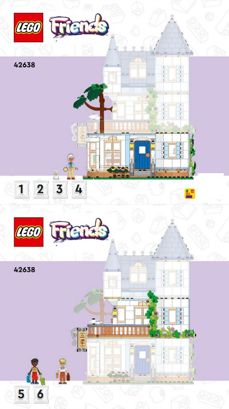 LEGO Friends Castle Bed and Breakfast Set #42638 As Pictured