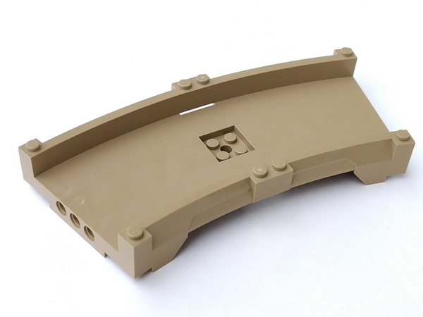 LEGO Track System Curved Track 17x12x2 Dark Tan