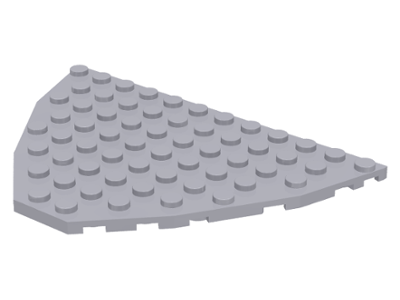 LEGO Light Bluish Grey Wedge Plate 8x12