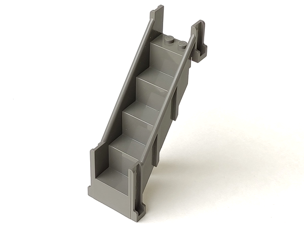 LEGO Vintage Stairs Light Grey (Old Shade) 4x7x9 1/3