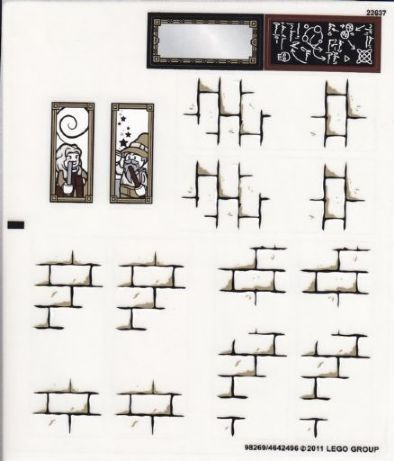 LEGO Harry Potter Sticker Sheet from Deathly Hallows Set #4867
