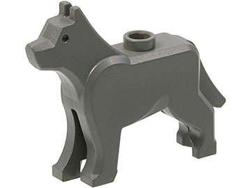 LEGO Animals Dog / Wolf Dark Bluish Grey