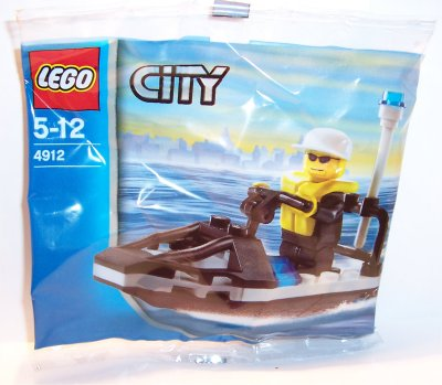 LEGO City Police Jet Ski Polybag BRAND NEW Set #4912