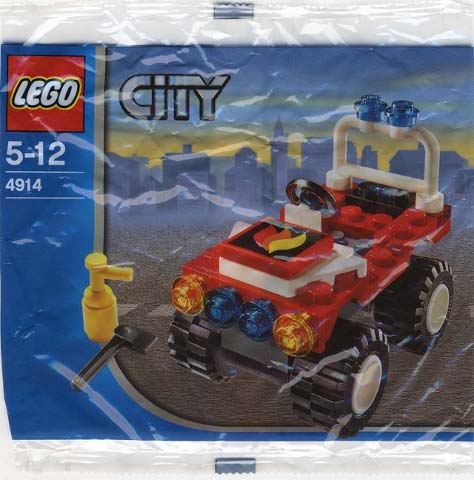 LEGO City Fire Chief's Car Polybag BRAND NEW Set #4914