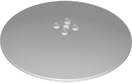LEGO Dish 10x10 Inverted Light Bluish Grey