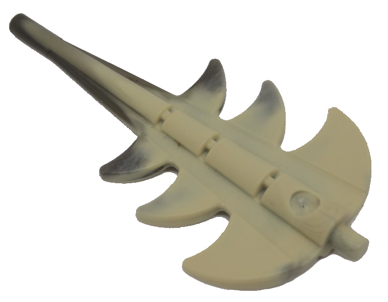 LEGO Dragon Tail - Marbled Tan and Black - Harry Potter Hungarian Horntail