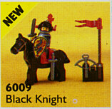 LEGO Vintage Castle Black Knight Set #6009 Incl. Minifig & Instructions