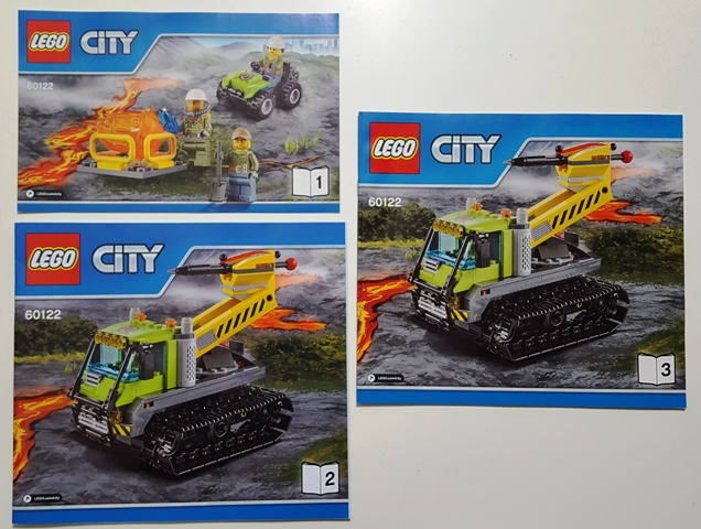 LEGO City Volcano Crawler Set #60122 Includes Minifigures and Instructions