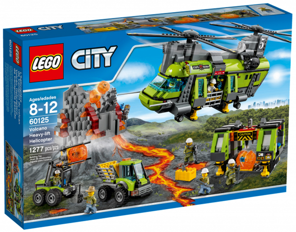 LEGO City Volcano Heavy-lift Helicopter Set #60125 BRAND NEW IN BOX