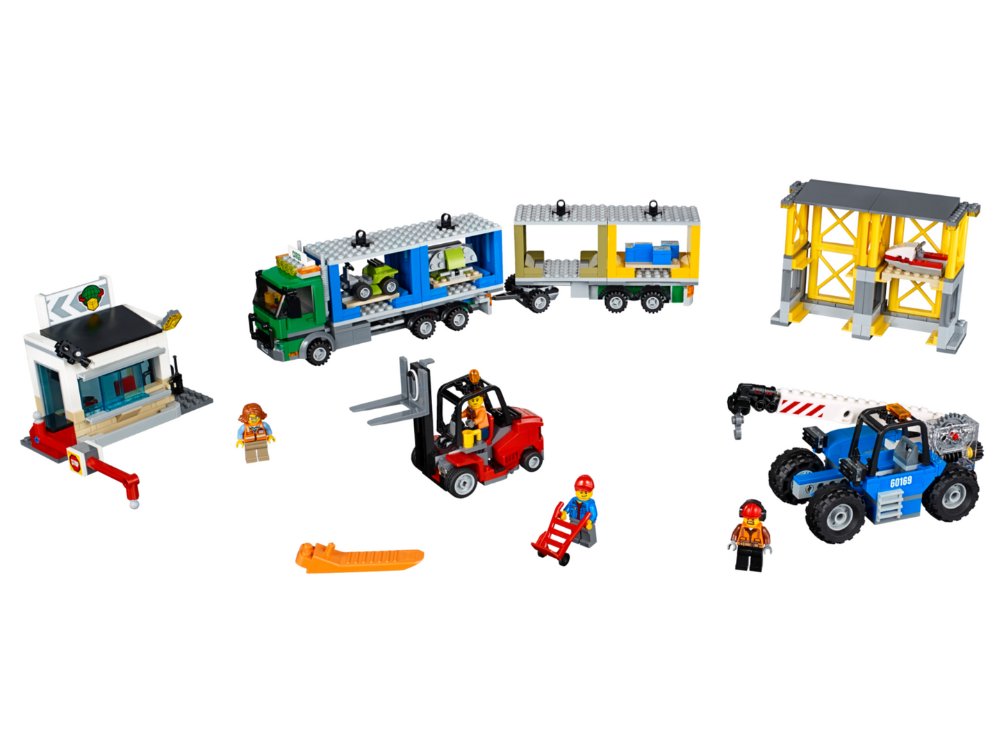 LEGO City Airport Cargo Terminal Set #60169 Includes Minifigures and Instructions