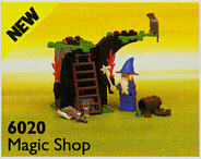 LEGO Vintage Castle Dragon Masters & Dragon Knights Magic Shop Set #6020 Incl. Minifig & Instructions