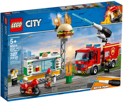 LEGO City Burger Bar Fire Rescue Set #60214 BRAND NEW IN BOX