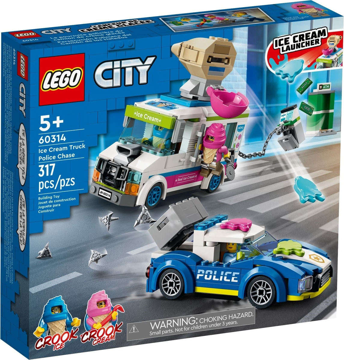 LEGO City Ice Cream Truck Police Chase Set #60314 BRAND NEW IN BOX