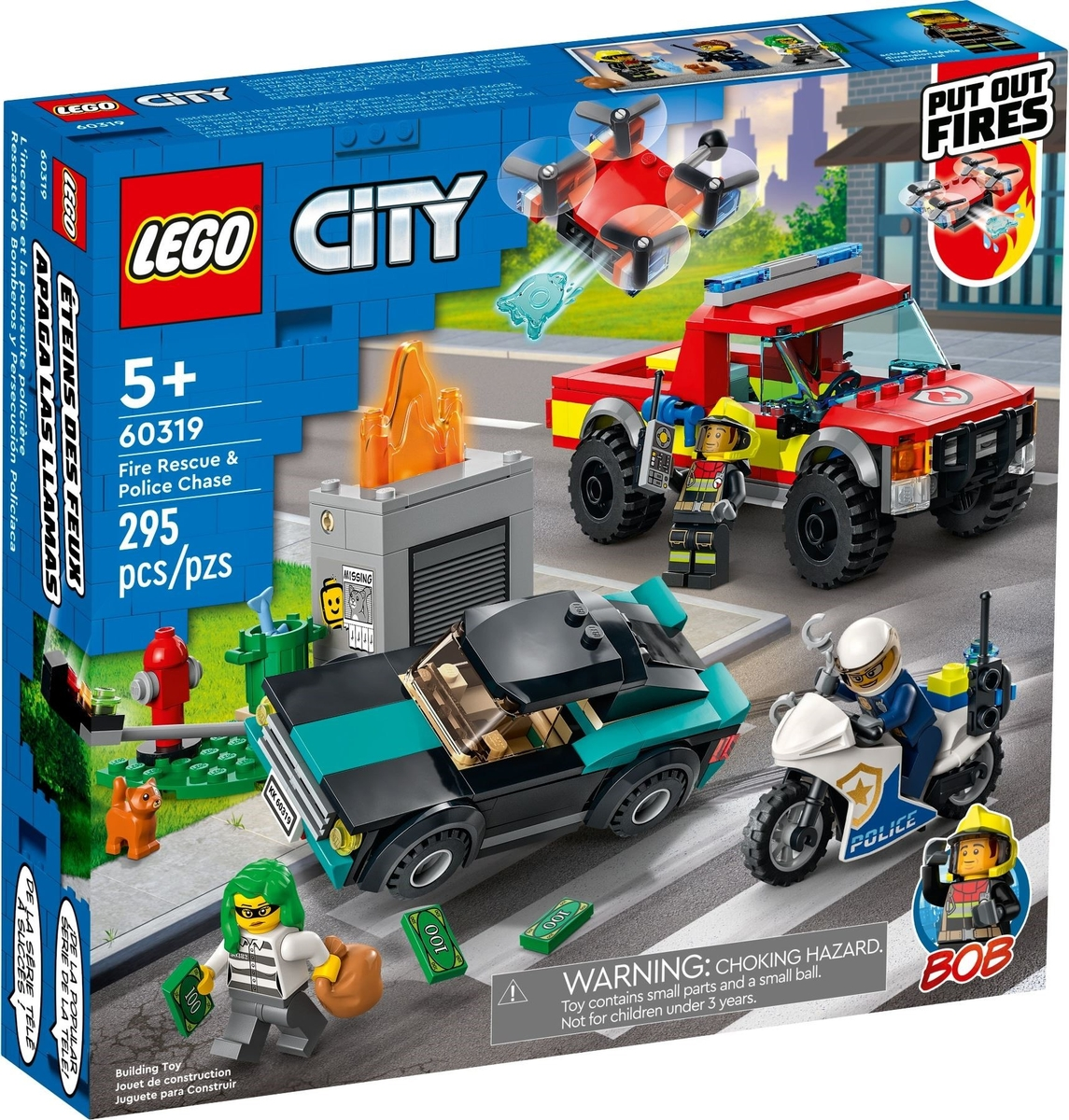 LEGO City Fire Rescue & Police Chase Set #60319 BRAND NEW IN BOX