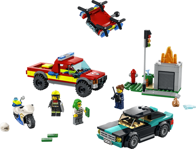 LEGO City Fire Rescue & Police Chase Set #60319 BRAND NEW IN BOX