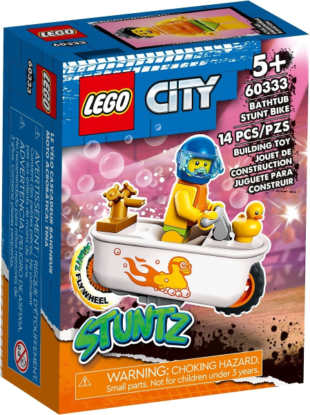 LEGO City Stuntz Bathtub Stunt Bike Set #60333 BRAND NEW