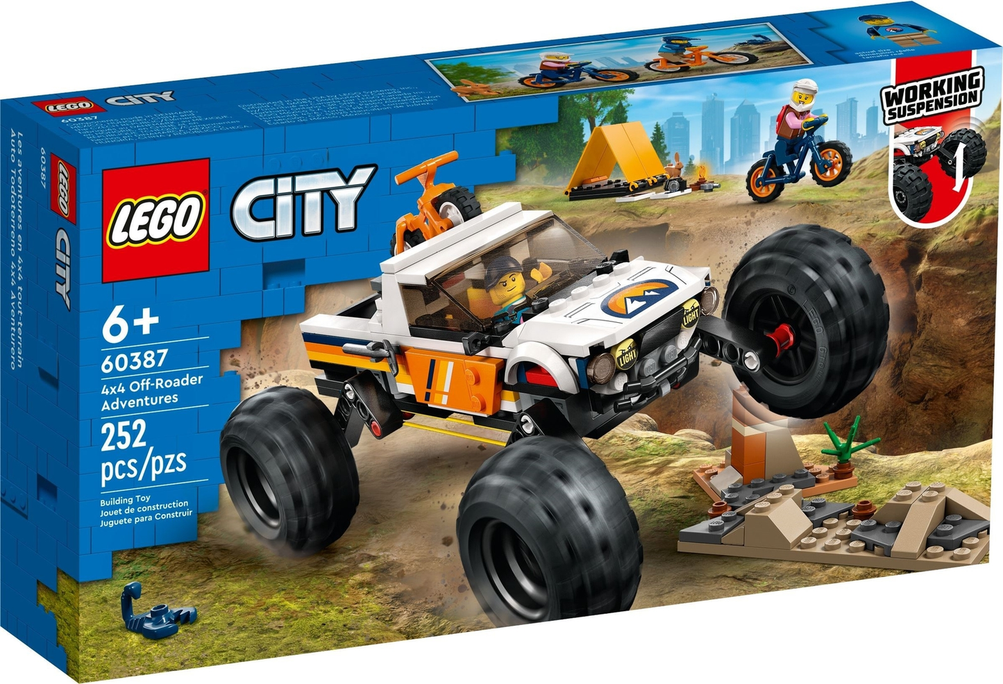 LEGO City 4x4 Off-Roader Adventures Set #60387 BRAND NEW IN BOX