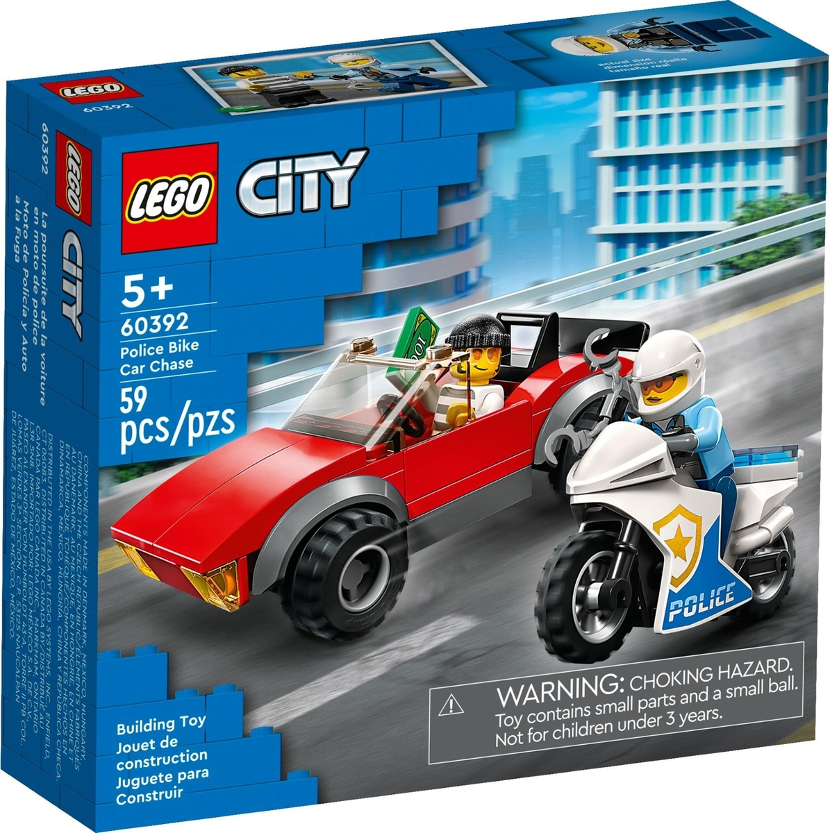 LEGO City Police Bike Car Chase Set #60392 BRAND NEW IN BOX