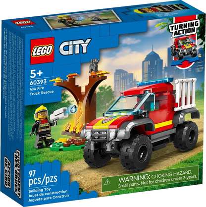 LEGO City 4x4 Fire Truck Rescue Set #60393 BRAND NEW IN BOX
