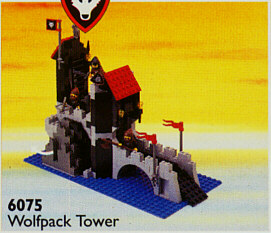 LEGO RARE Vintage Castle Wolfpack Tower Set #6075 Incl. Minifigs & Instructions