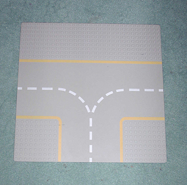 LEGO RARE Vintage 32x32 Light Grey (Old Shade) T Intersection Road Baseplate -  Classic Space