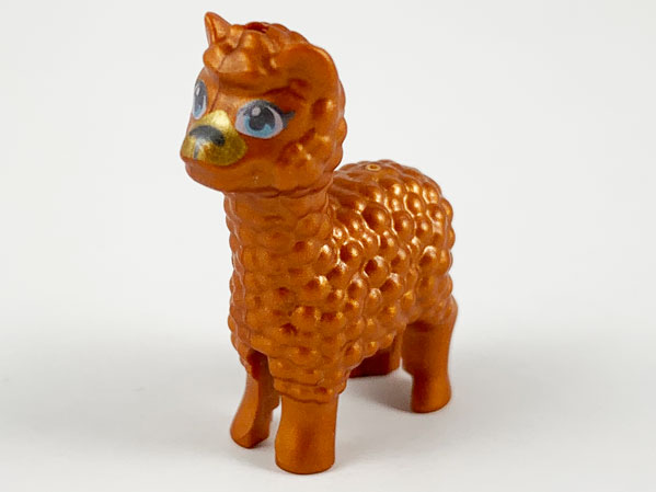 LEGO Friends Animal Alpaca / Llama - Rare Reddish Copper