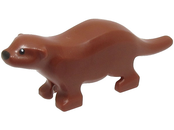 LEGO Animal Reddish Brown Otter