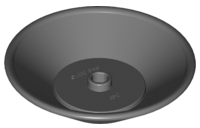 LEGO Dish 5x5 Dark Bluish Grey