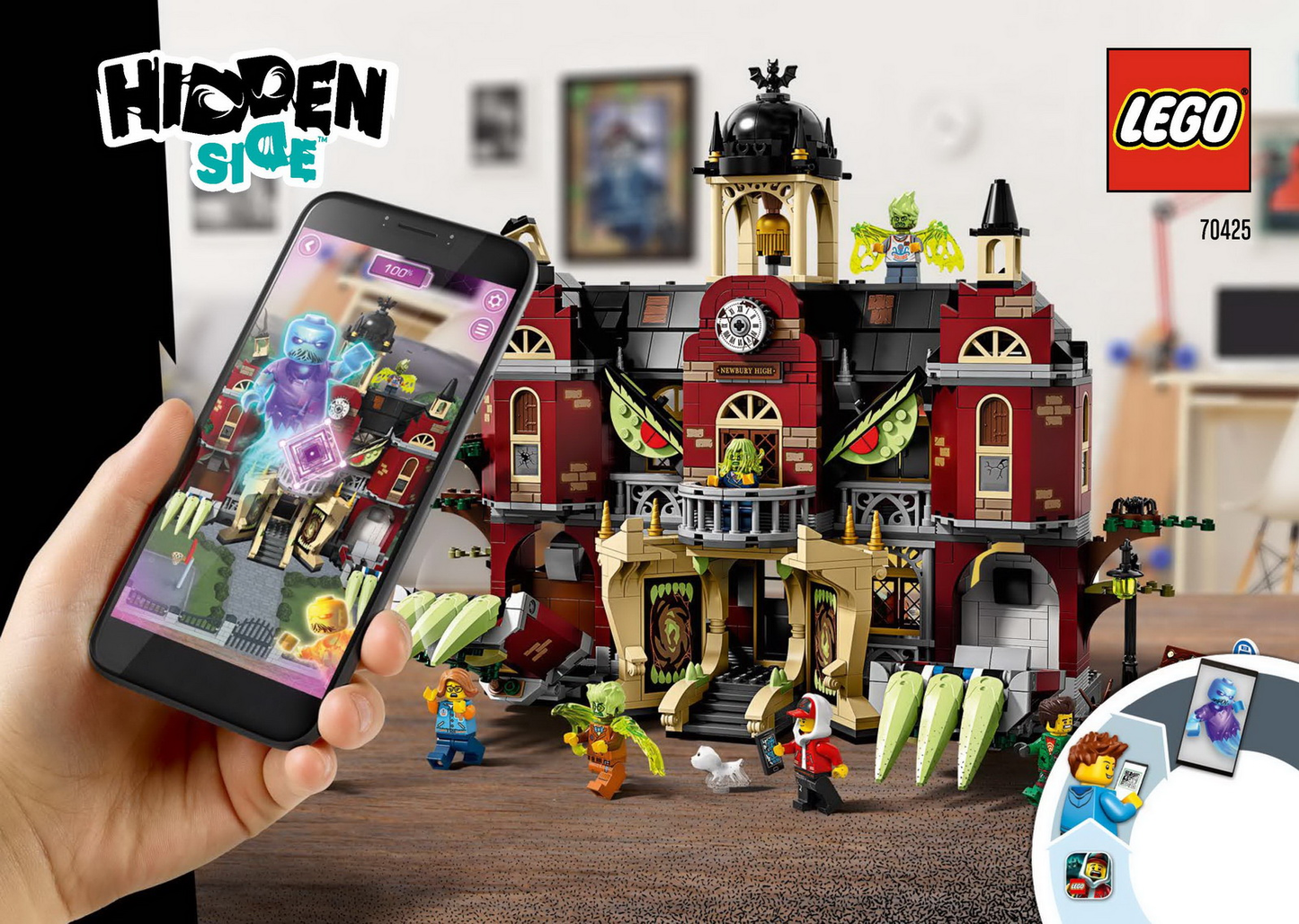 LEGO Hidden Side Newbury Haunted High School Set #70425 Includes Minifigures and Instructions