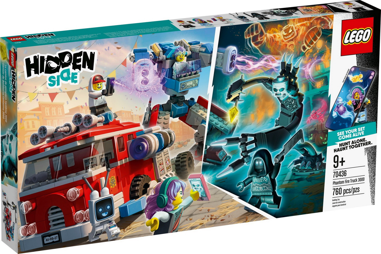 LEGO Hidden Side Phantom Fire Truck 3000 Set #70436 BRAND NEW IN BOX