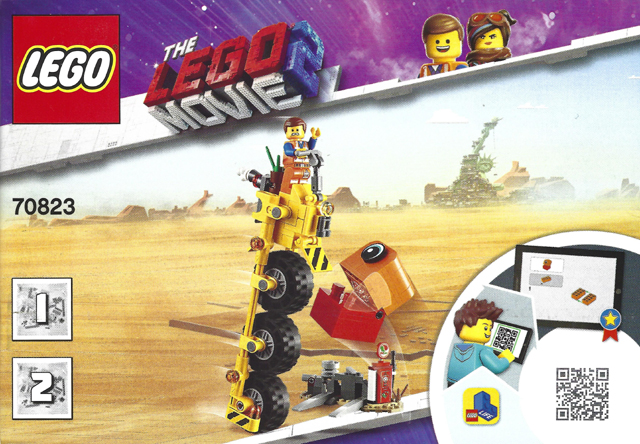 LEGO Movie Emmet's Thricycle Set #70823 Includes Minifigure and Instructions
